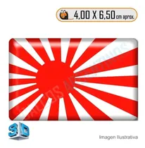 Comprar Calcomanias 3d Con Relieve, Resina Importada Bandera Japon