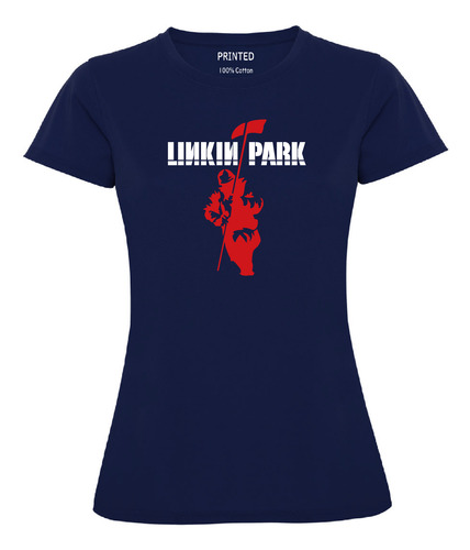 Polera Mujer Estampado Linkin Park Banda