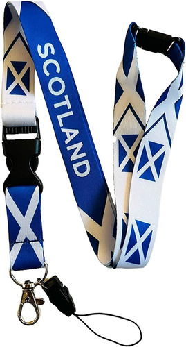 Scottish / Scotland Neck Lanyard / Keychain With Detachable