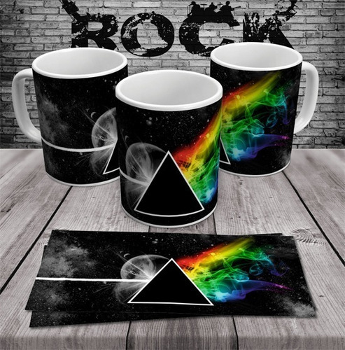 Caneca Em Porcelana Pink Floyd The Dark Side Of The Moon