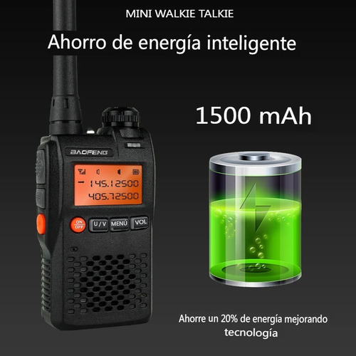 Radios Wikitokis Baofeng Uv-3r Vhf 136-174 Mhz Uhf400-470 Mh