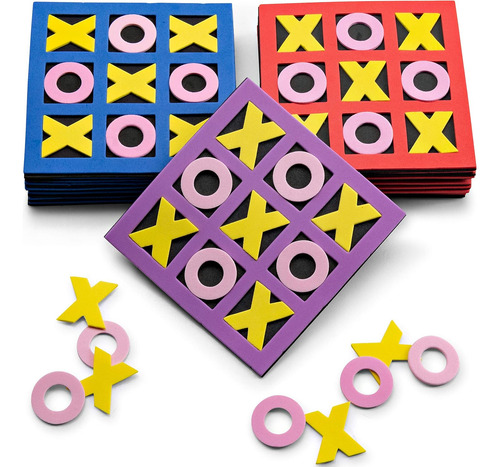 Tic Tac Toe (paquete A Granel De 24) Mini Juegos De Mesa De