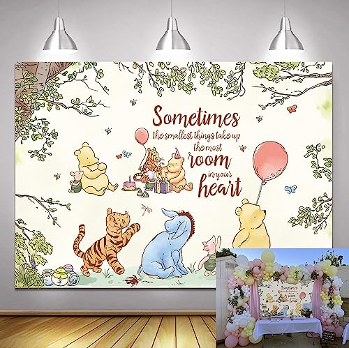 Classic Bear Backdrop Cartoon Animal Honey Bear 6pbmu