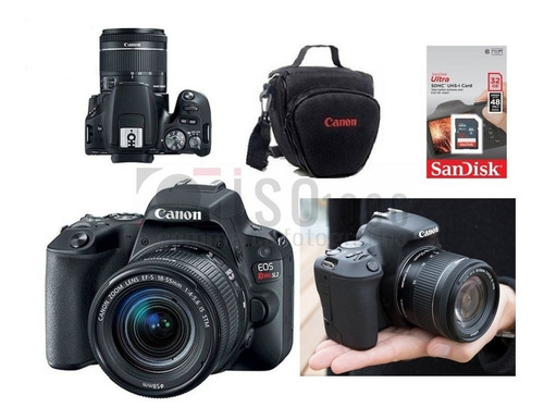 Câmera Canon Sl3 +18-55mm Is Stm 4k +32gb Sdhc Nf-e +brindes