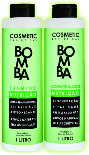 Shampoo E Condicionador Bomba Nutrição 1 Litro