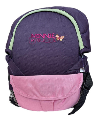 Mochila Portabebe Minnie Mouse Violeta En Magimundo!!!