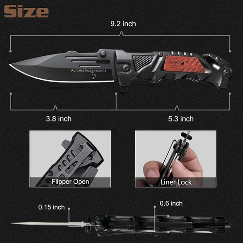 Canivete Boker Kalashnikov Tático Militar Caça Premium