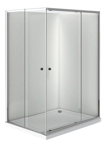 Shower Door Rectangular 80x120x180 Vidrio Templado Derecho