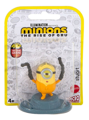 Mini Figura Stuart - Minions 2- A Origem De Gru - Mattel