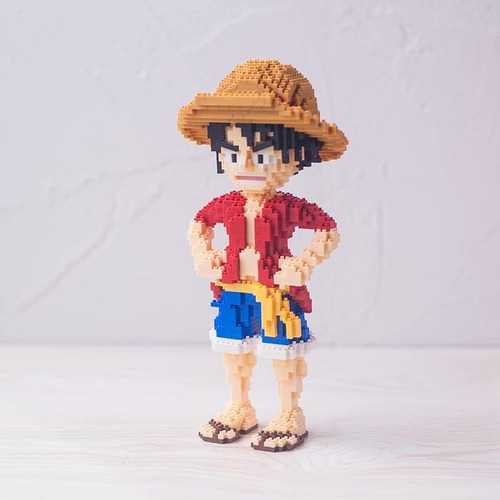 Rompecabezas 3d Bloques Armables Luffy One Piece Mini Blocks