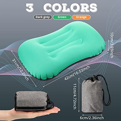 Yulejo 3 Uds Almohada Inflable De Viaje Para Acampar Almohad