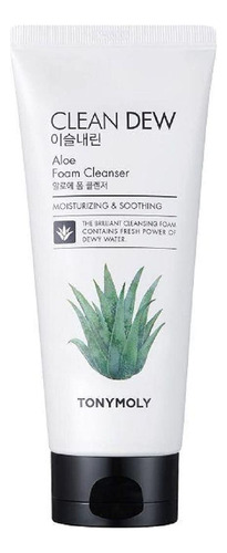 Limpiador En Espuma Tonymoly Clean Dew Aloe 180 Ml (paquete