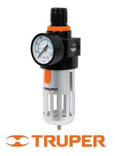 Filtro Regulador De Aire Aluminio Con Manometro 1/4 Cuotas