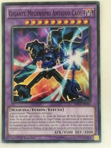Ancient Gear Giant Chaos Super Yugioh (Usado)