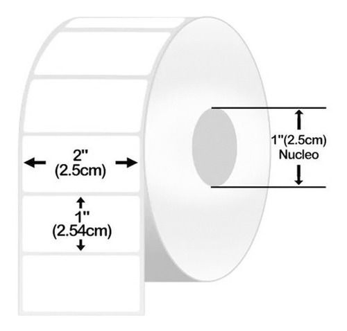 Etiqueta Zebra Tt 10005850 Pgd 51x25 Mm 1rollo Nuc 1pgd