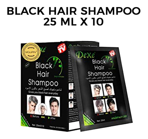 Black Hair Shampoo  25ml X 10