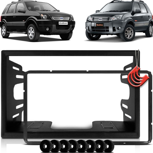 Moldura 2 Din Multimidia Dvd Mp5 Chinês Ecosport 2006 2007