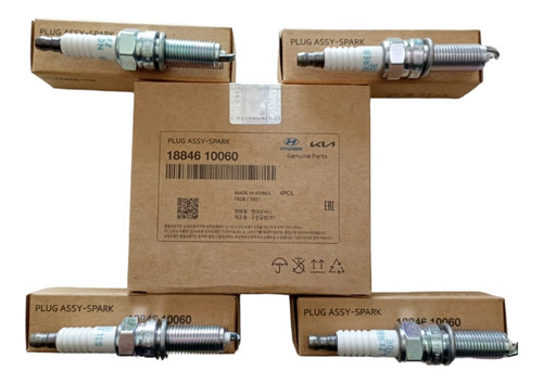 Pack 4 Bujias Hyundai Y Kia Originales Silzkr6b-10e Iridium