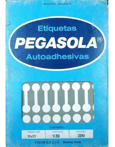 Etiqueta Pegasola  3019 10x35 Mm