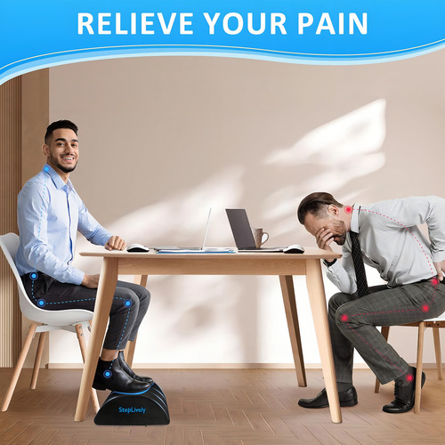 Steplively - Reposapiés Para Debajo Del Escritorio Ajustable