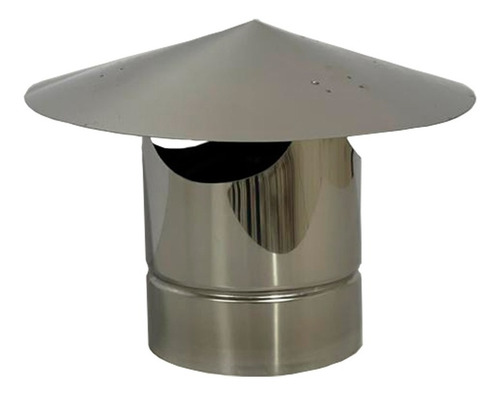 Kit Chamine Inox 304 250mm 2 Metros Dutos + Chapeu