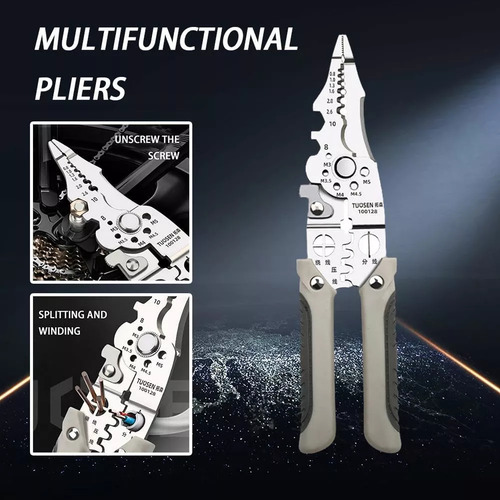 Cables Multifuncionales, 2 Alicates Para Cortar Cables, Tama