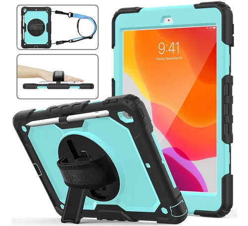 Funda Con Protector De Pantalla Para iPad 10.2 2020 (z2cl)