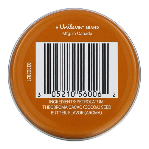 Vaseline Hidratante Protetor Labial Manteiga De Cacau 17g