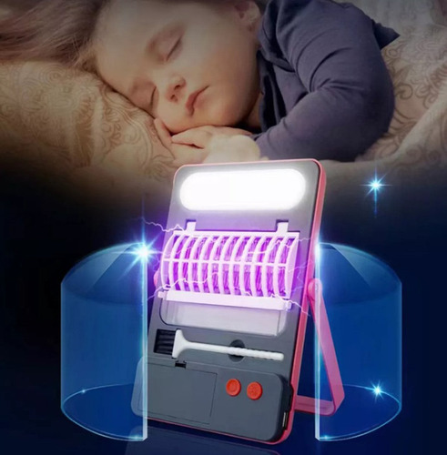 Lámpara Solar Mata Mosquitos Cargador Emergencia Lau