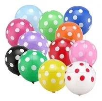 Comprar Globo De Latex Puntos Blancos. Globo Lunar De Latex. 25 Pz