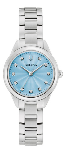 Reloj Bulova Sutton Petite 11 Diamantes Para Dama 