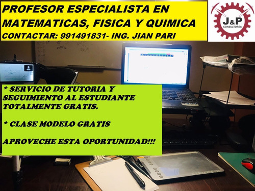 Profesor De Matemáticas, Física Y Química (asesoría Gratis)