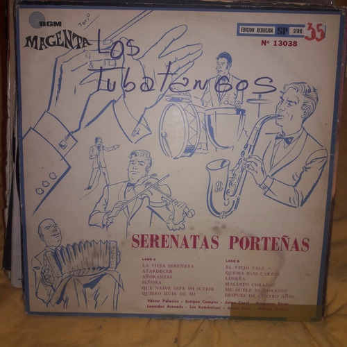 Vinilo Serenatas Porteñas Palacios Campos Acevedo Rivas T1