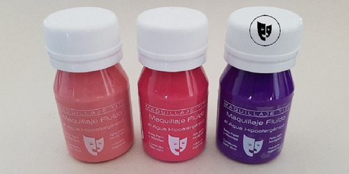 Imagen 1 de 1 de Body Paint Al Agua Maquillaje Titi 30cc - Violeta