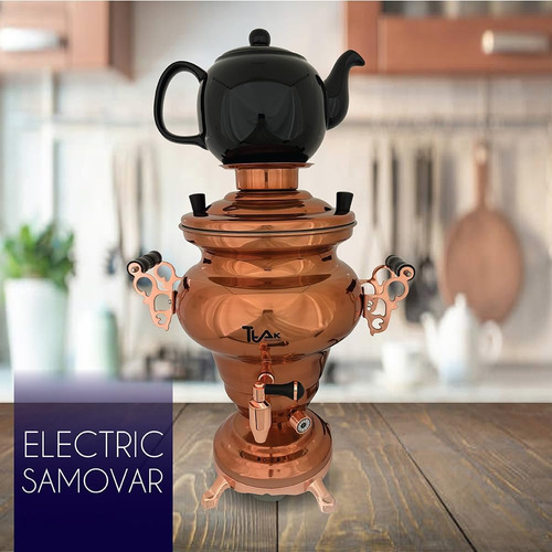 Ttak Houseware Samovar Eléctrico De Acero Inoxidable Con Dis