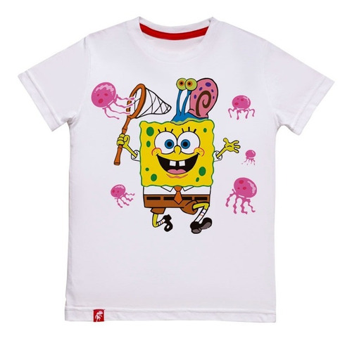 Bob Esponja Medusas Remera Niños El Danzante