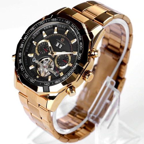 Relógio Masculino Mecânico Automático Luxo Original + Brinde