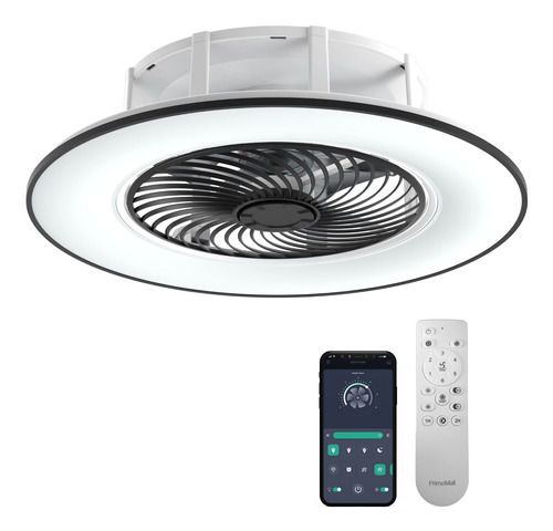 Primemall Ventilador Techo Aspa Luz Control Remoto Perfil 3