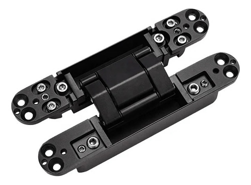 Bisagra Metálico Oculta Para Puerta Ajustable 3d 180° Negra