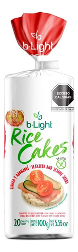 Galletas De Arroz Rice Cakes B-light 100g Linaza Y Ajonjolí