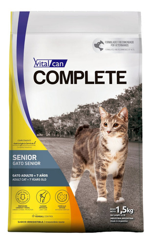 Vital Cat Complete Senior 1,5 Kg El Molino