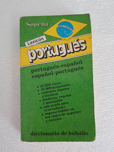 Diccionario Sopena Portugués Español - De Bolsillo 