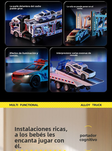 .. Grúa De Juguete De Aleación Con Retroceso, Regalo