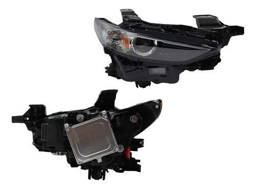 Faro Mazda 3 2022 F/negro Led Lupa C/mica Ambar 5p Der Opt