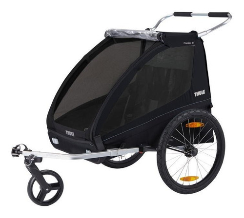 Bike Trailer Thule Coaster Xt Para 1 Ou 2 Bebês + Garrafinha Cor Preto