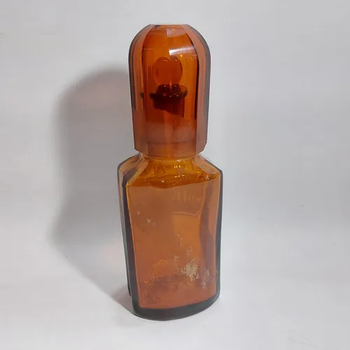 Antiguo Frasco Farmacia Cristal Con Vaso Mag 63717 (Usado)