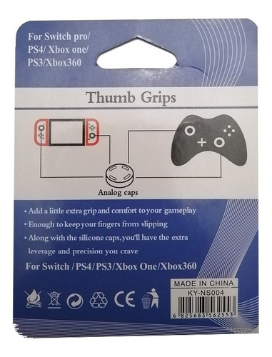 Imagen 2 de 2 de Grips (2 Pares) Xbox Y Play Station, Ns Controller Pro