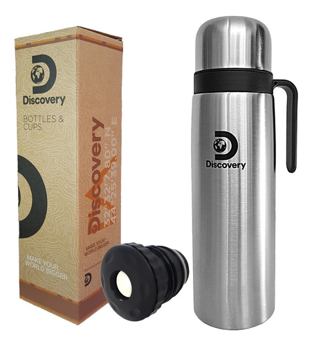 Termo 1 Litro Discovery Acero Inox Manija Doble Capa