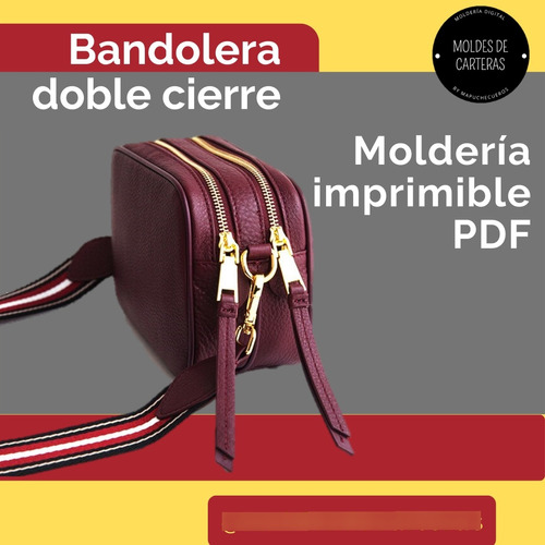 Moldes De Carteras Moldería Digital Pdf Patrones Bandolera D