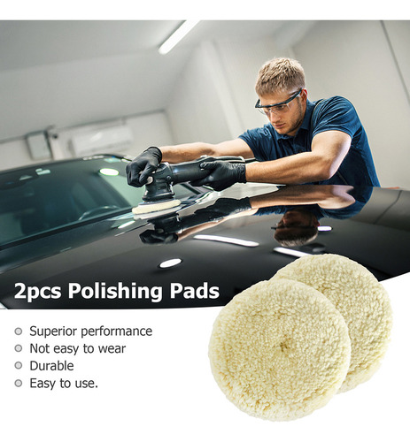 Kit De Almohadillas De Pulido De Lana Para Pulir Automóviles